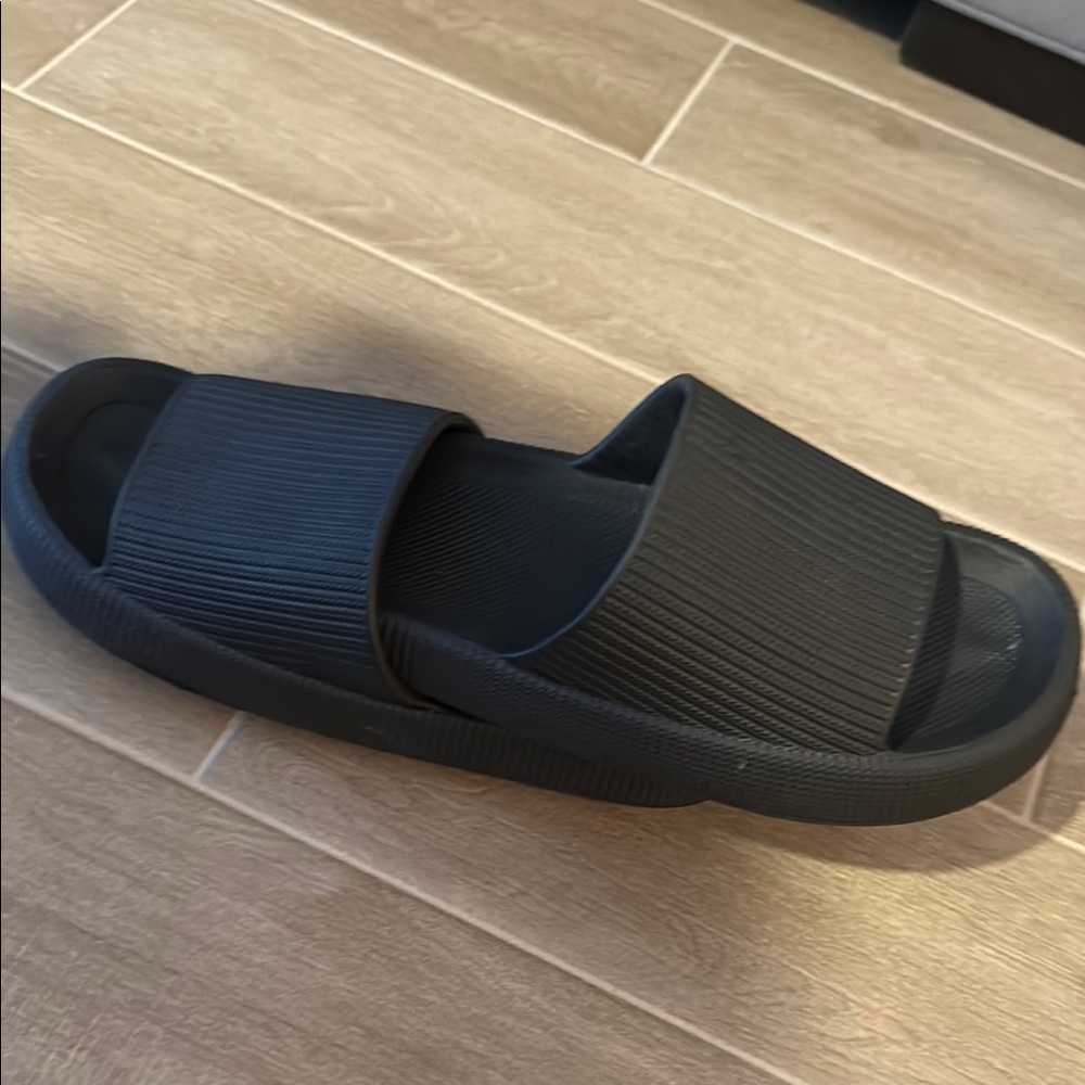 Black Slide Sandals